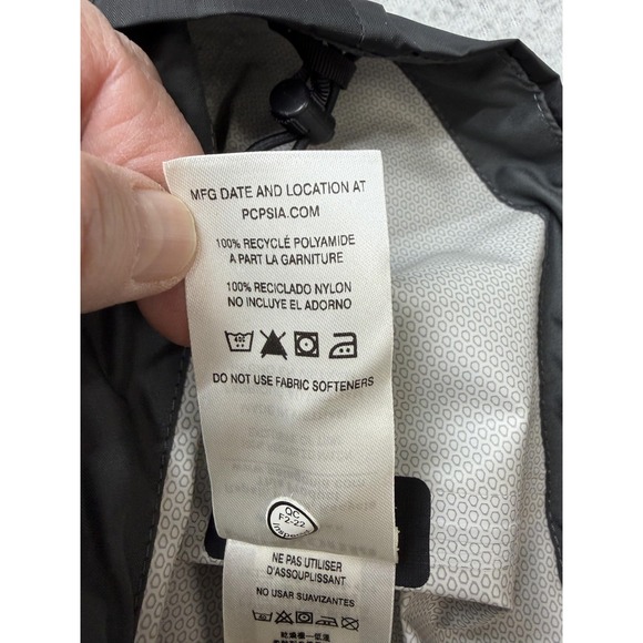 Patagonia Jacket Womens Small Black Torrentshell Rain Hooded RXBAR Logo Nylon - Picture 15 of 16